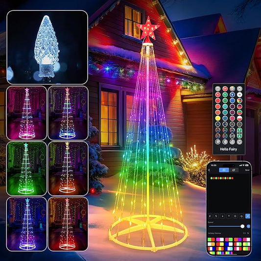 Minetom 6ft. Smart Christmas Cone Tree