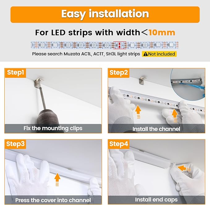 Muzata 6pk LED Channel System