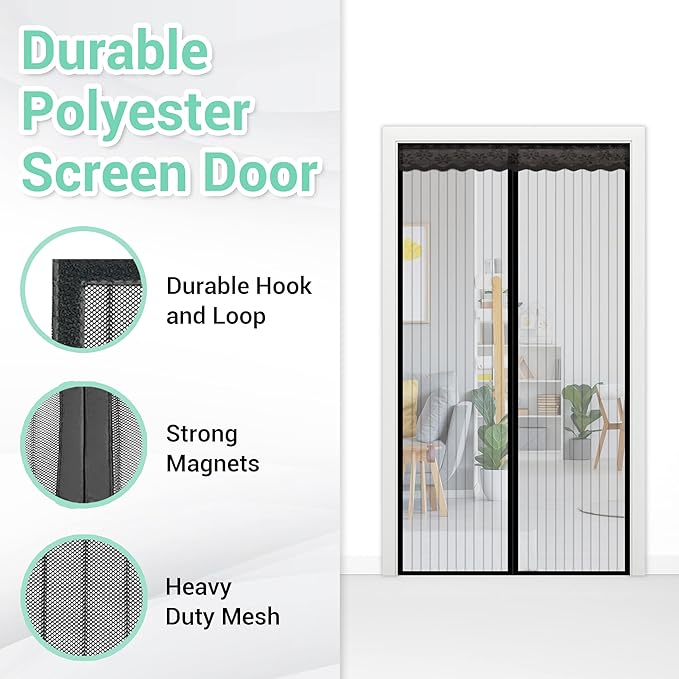 NGreen Reinforced Magnetic Screen Door