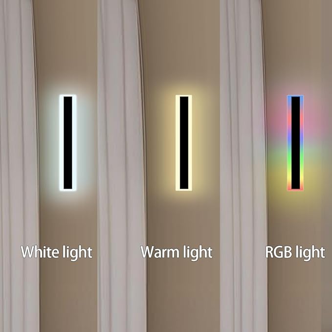 Nicolonor Outdoor RGB Wall Light Fixture 23.6In.