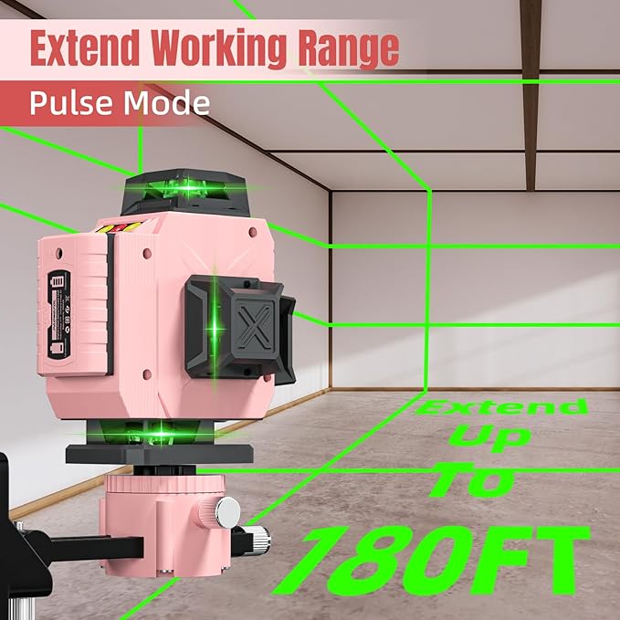 Paowafol 16-Line Laser Level (Pink)