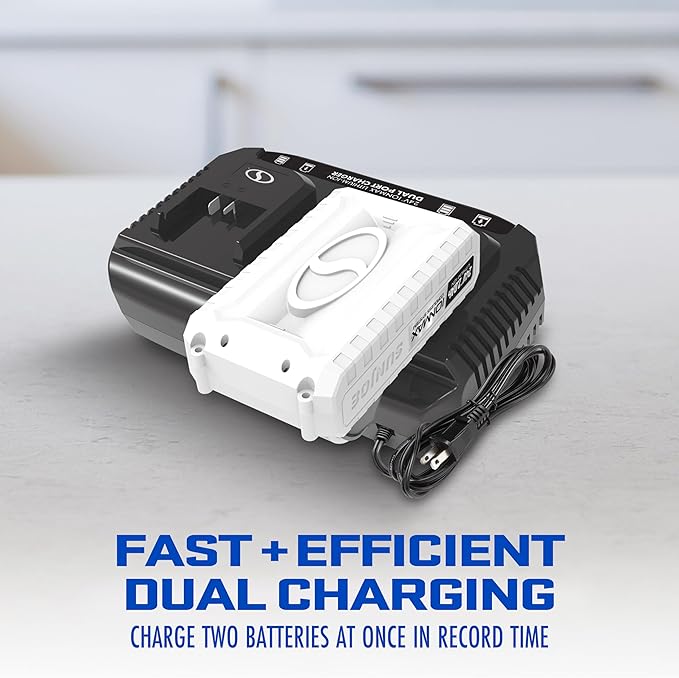 Snow Joe 24VCHRG-DPC 24V IONMAX Dual Port Quick Charge Docking Station