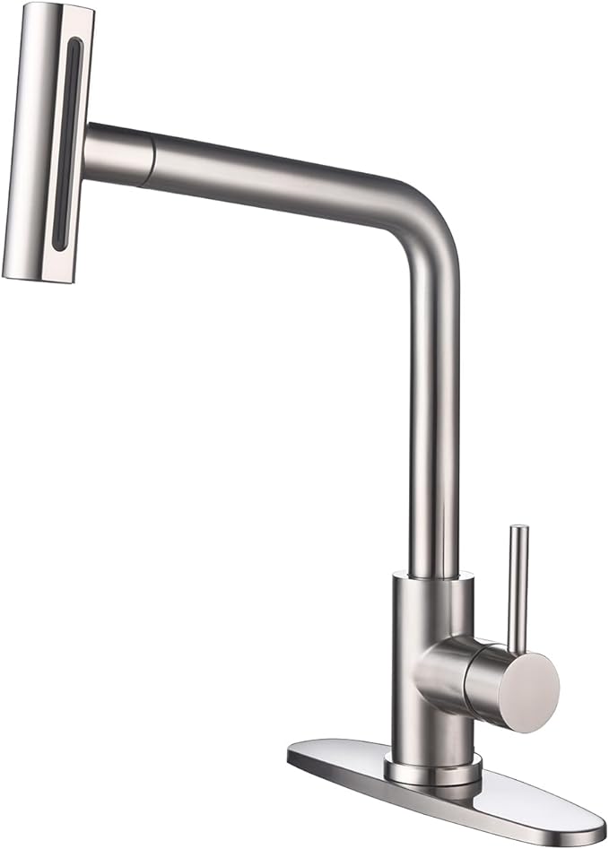 Tvane Brushed Nickel Pull-Down Kitchen Faucet