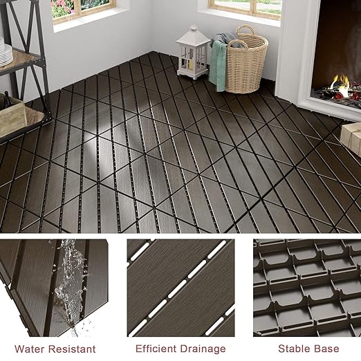 Vancastle Plastic Interlocking Deck Tiles