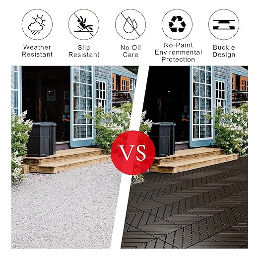 Vancastle Plastic Interlocking Deck Tiles