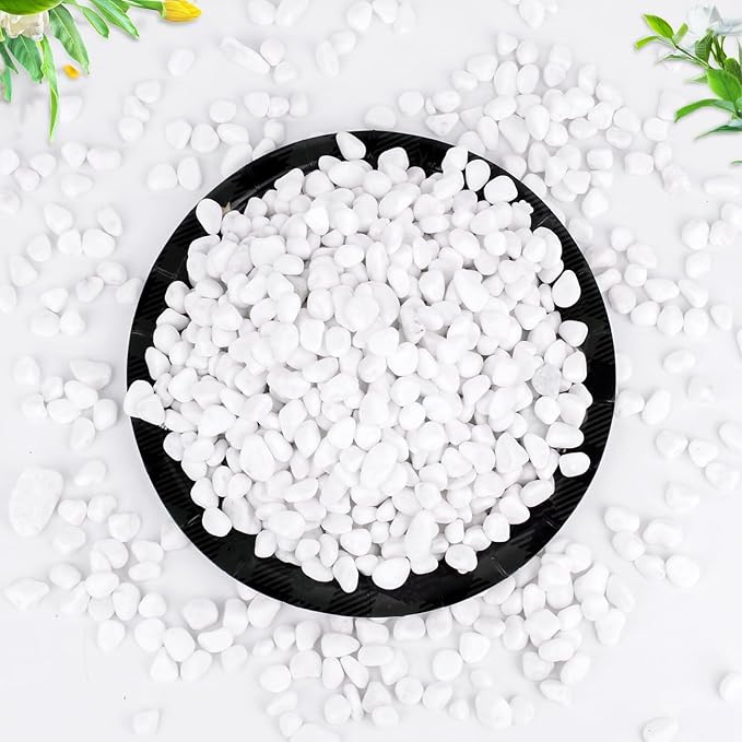 ( Clearance ) Whanley Small White Decorative Pebbles 18lb