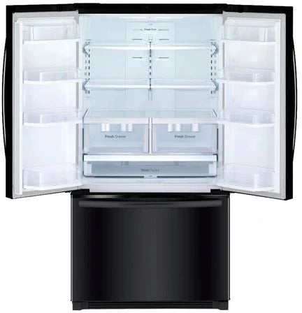 Winia WRFS26ABBD French Door 26.1 Cu Ft. Refrigerator (Black)