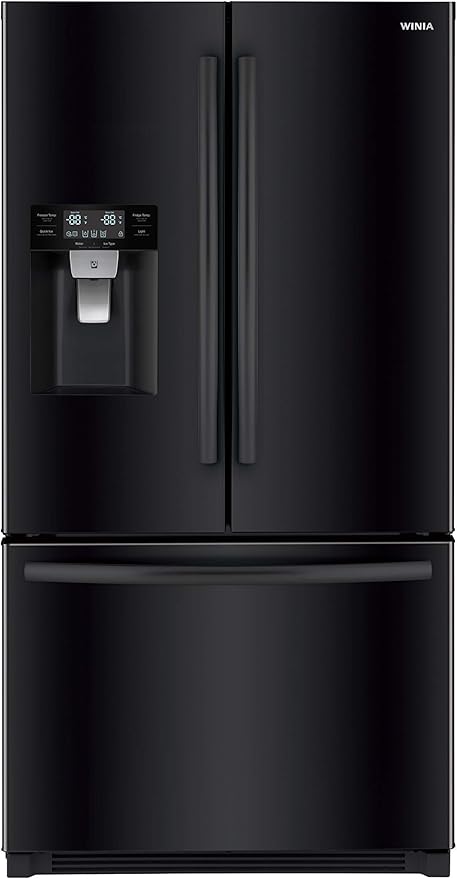 Winia WRFS26DBCE French Door 26 Cu Ft. Refrigerator (Black)