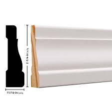 WM356 2-1/4"x14' PRIMED PINE Baseboard