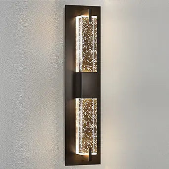 Woshitu 19in. LED Wall Sconce Light Fixture (Black Finish)